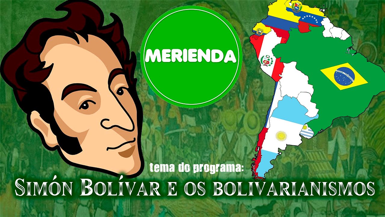capa do programa com titulo e ilustração com rosto de Bolívar