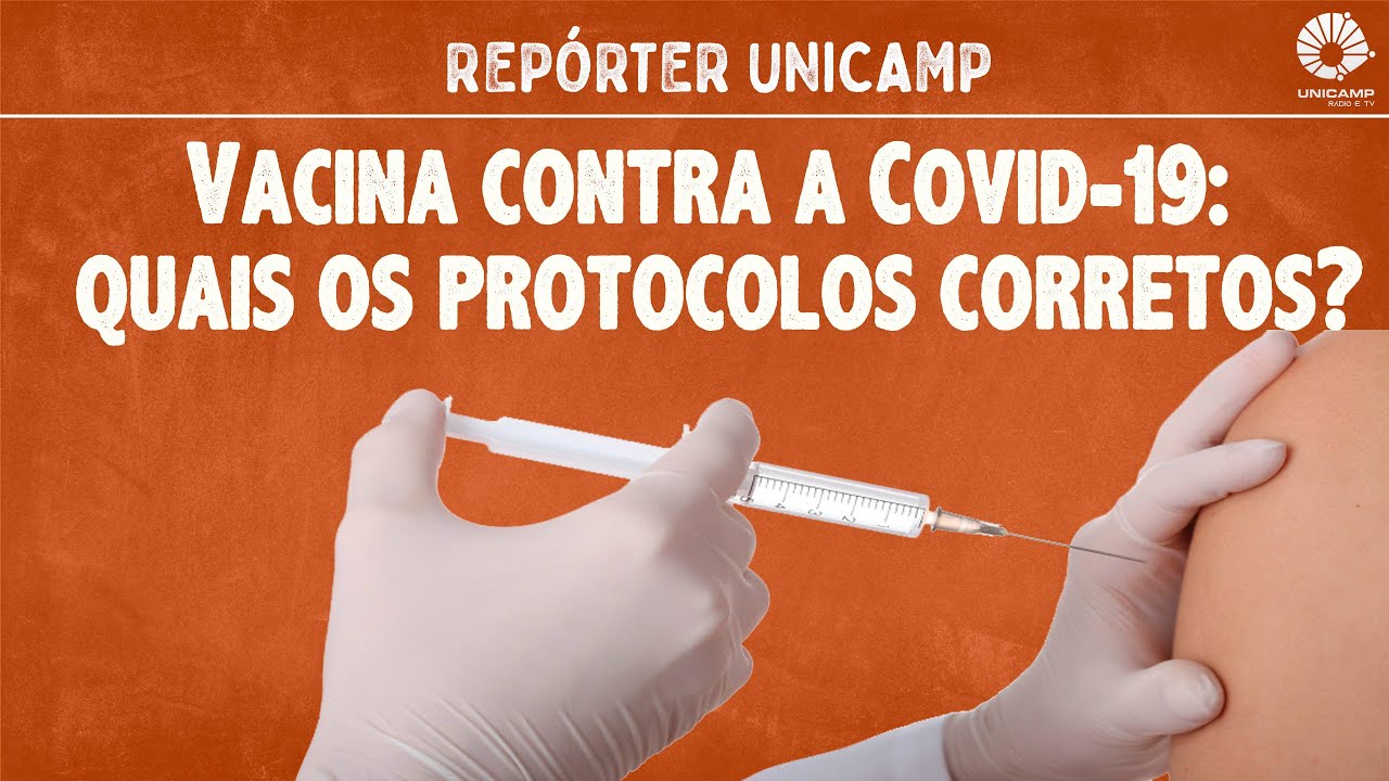 capa do vídeo, mostra uma mão aplicando uma vacina em um braço