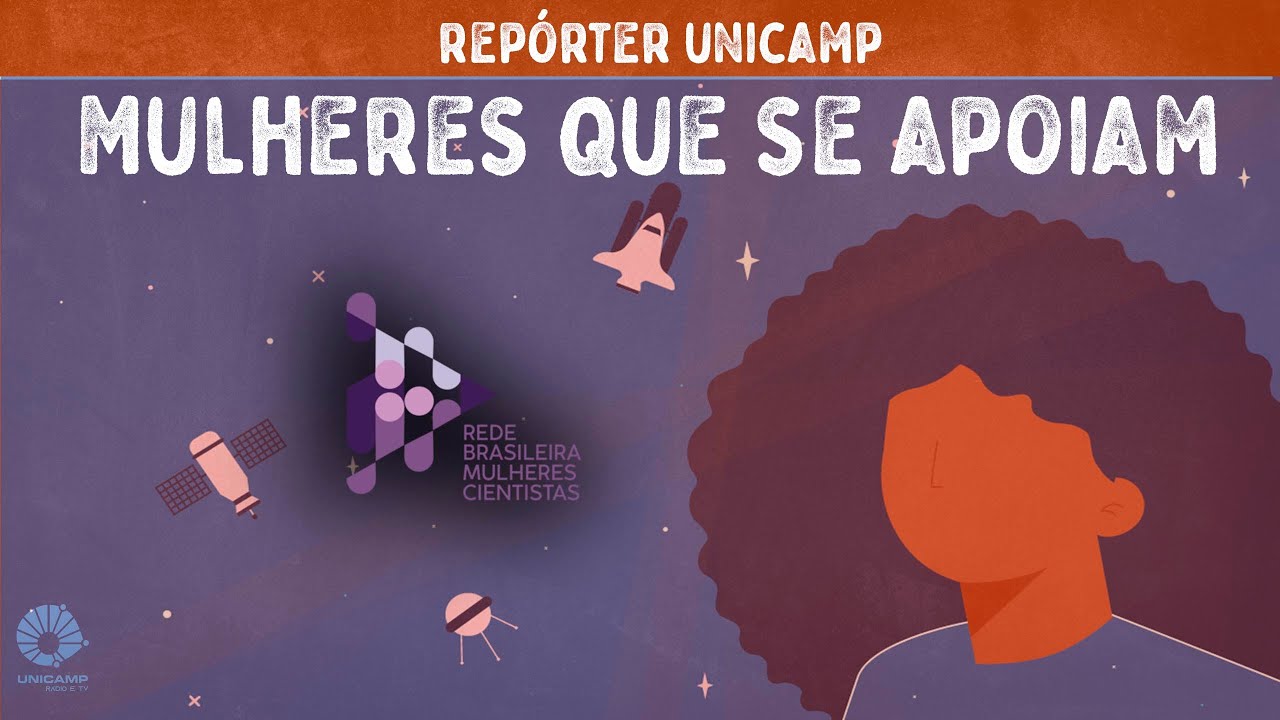 audiodescrição: capa do programa Repórter Unicamp