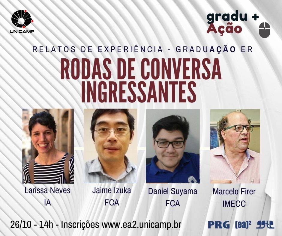 Banner ingressantes Rodas de Conversa Graduação