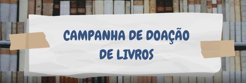 Logotipo da campanha de doação de livros da Editora