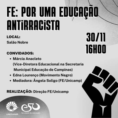 Evento da FE - Educação antirracista