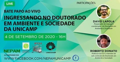 Live Nepam - Doutorado de Ambiente e Sociedade