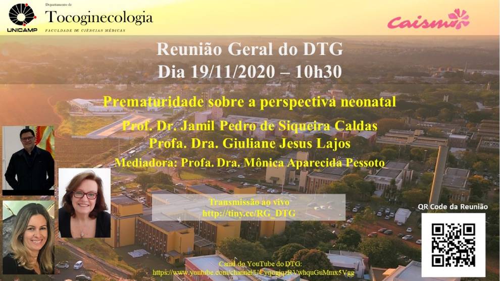 Reunião DGT - Prematuridade