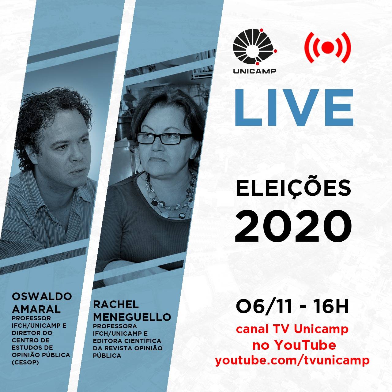 Live Eleições 2020 - TV Unicamp