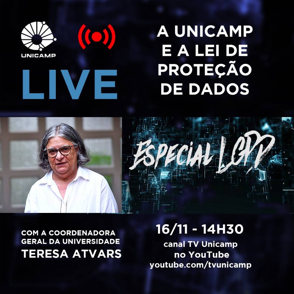 Live com a professora Teresa Atvars - Proteção de dados