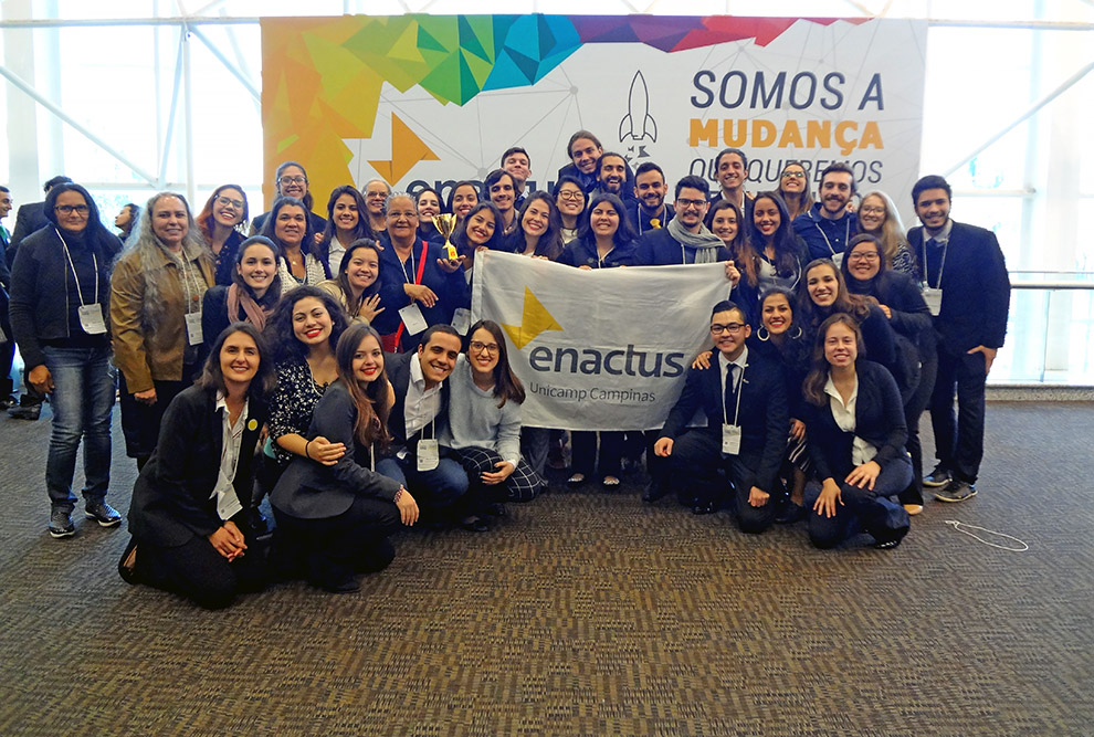 Projeto Pureco do Time Enactus Unicamp recebeu o Prêmio ODS - 5   