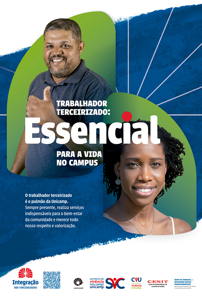 Cartaz de conscientização que estão espalhados pela Unicamp 