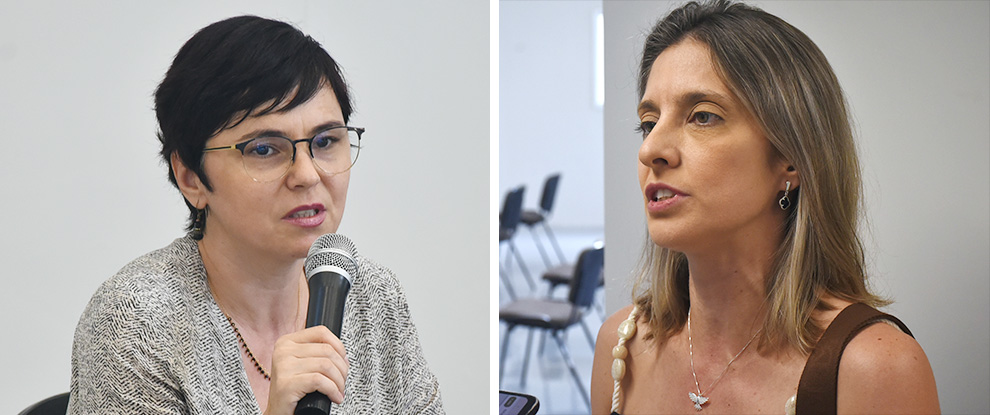 As coordenadoras da Cocen, Raluca Savu (à esquerda) e do Nipe, Bruna Moraes: projeto emblemático