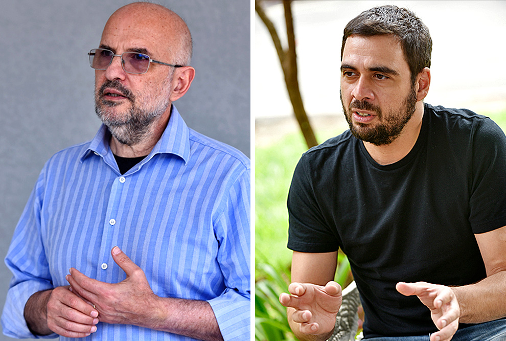 O diretor de Tecnologia da Informação e Comunicação, Ricardo Dahab (à esquerda) e o diretor de Apoio à Permanência Estudantil, Sávio Cavalcante (à direita): questão urgente para os estudantes