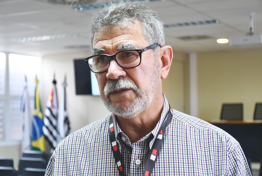 Da esquerda para a direita, Ana Ávila (Cepagri), coronel Eliziário Ferreira Barbosa (Agemcamp) e a major Michele César (Defesa Civil): integração