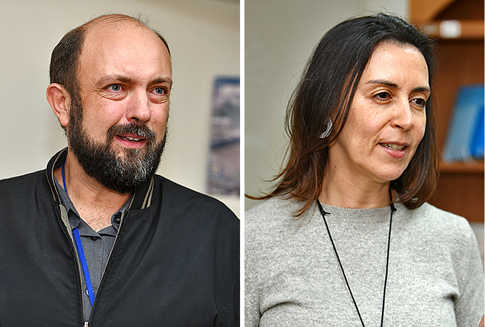 Os novos representantes André Cavalheiro (FT) e Clarisse Silva (IB)