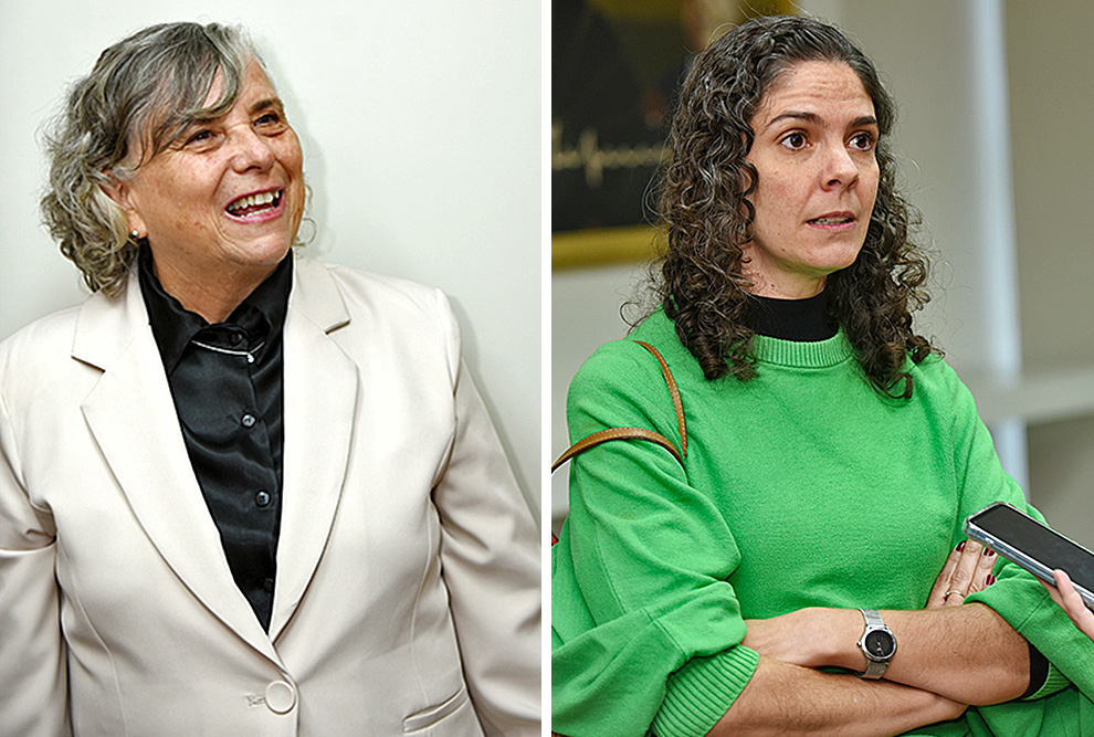 As professoras da FCA, Josely Rimoli e Angela Lucas