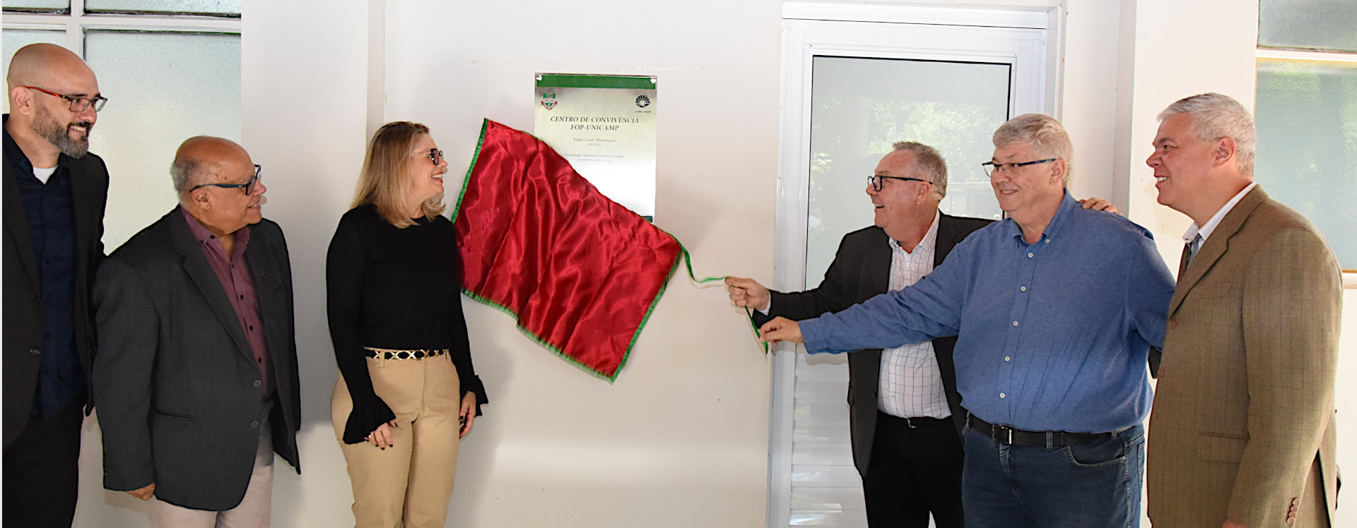 A solenidade de inauguração contou com a presença do reitor, Paulo Cesar Montagner e outras autoridades da Unicamp