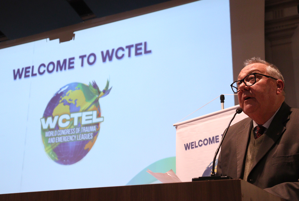 O reitor Paulo Cesar Montagner participou da abertura do WCTEL