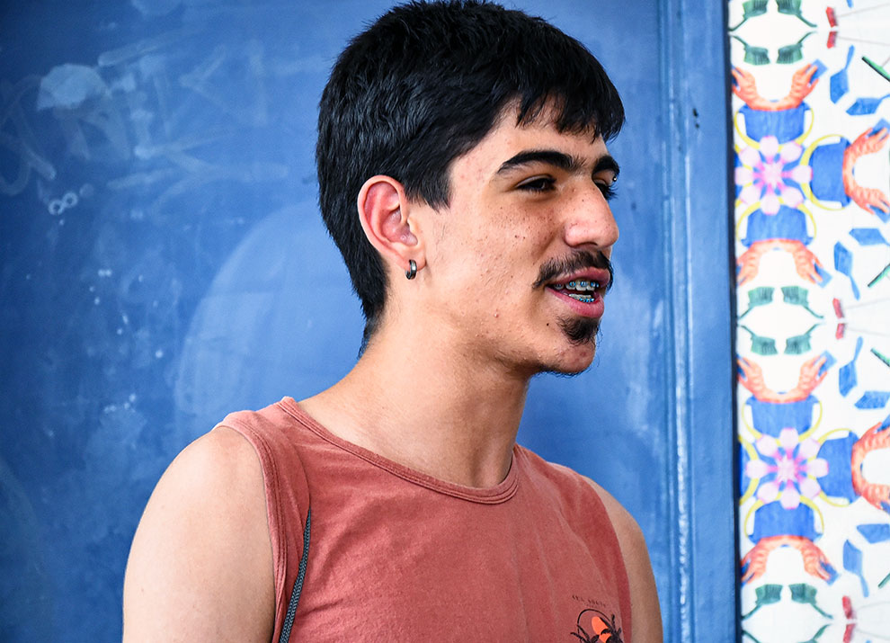 Os colegas de turma, Giovana Hidalgo, Vicente Ávila e Ana Clara Rodrigues