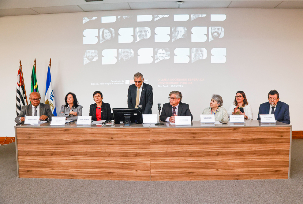 O secretário estadual de Ciência, Tecnologia e Inovação de São Paulo, Vahan Agopyan, reitor da USP entre 2018 a 2022, abriu o evento