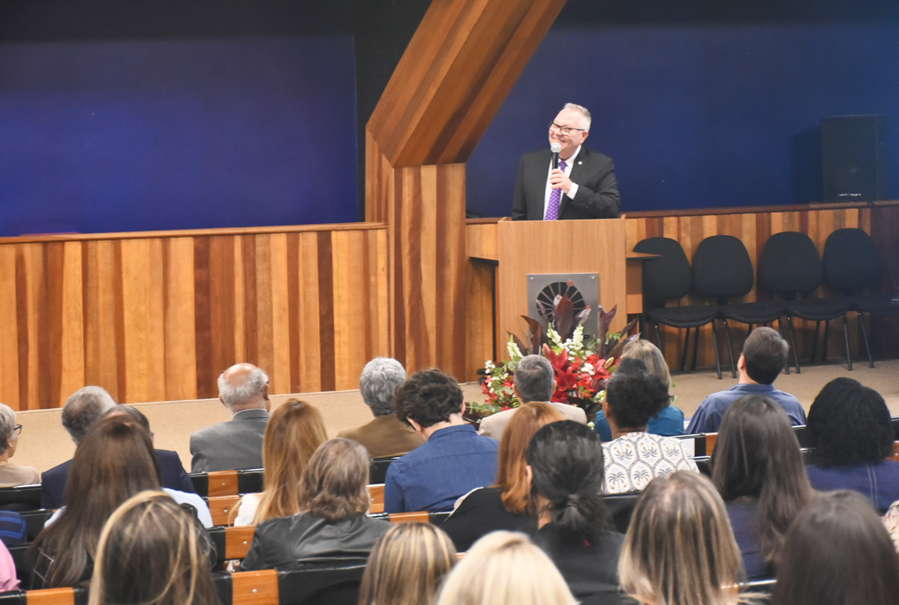 O reitor Paulo Cesar Montagner: guardiã de um patrimônio