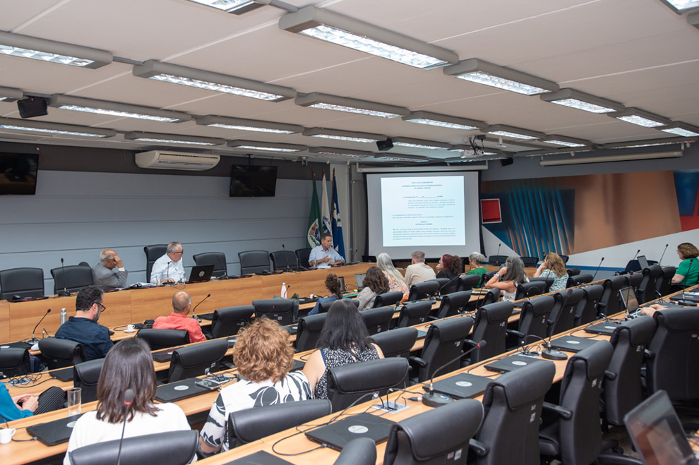 No dia 28 de novembro a reitoria apresentou o projeto para a representação docentes
