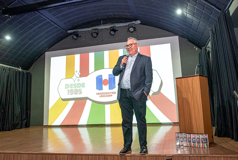 O reitor Paulo Cesar Montagner: papel fundamental do Hemocentro