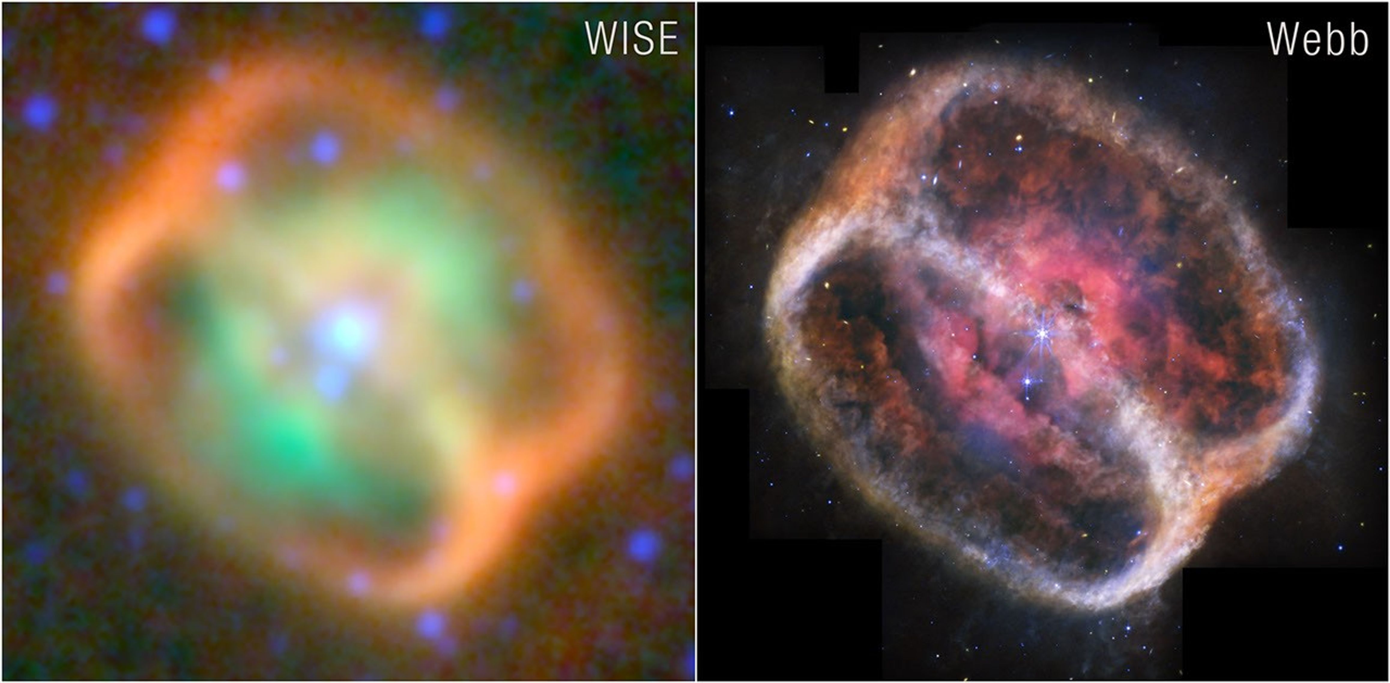 Imagens no infravermelho da NGC 1514